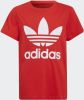 Adidas T shirt Trefoil Rood/Wit Kinderen online kopen