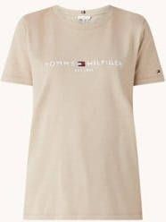 Tommy Hilfiger Shirt met ronde hals REGULAR HILFIGER C NK TEE SS met groot logo opschrift online kopen