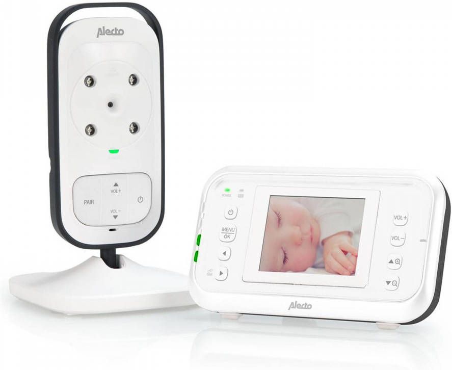 Alecto DVM-73 Babyfoon met camera en 2.4' kleurenscherm, wit/antraciet online kopen