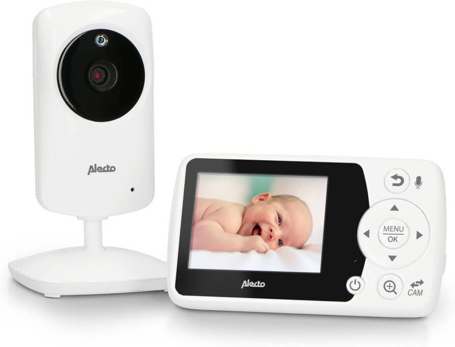 Alecto Babyfoon Met Camera En 2.4 Kleurenscherm Dvm 64 Wit online kopen