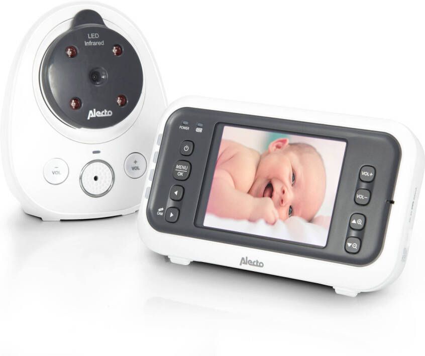 Alecto Babyfoon Met Camera En 2.4 Kleurenscherm Dvm 77 Wit antraciet online kopen