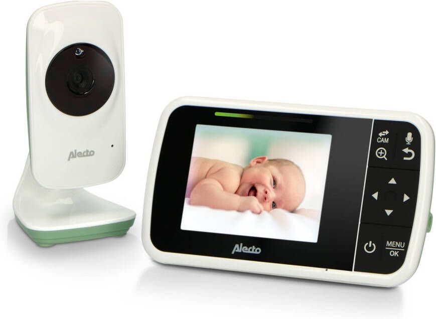 Alecto Babyfoon Met Camera En 3.5 Kleurenscherm Dvm135 Wit mintgroen online kopen