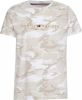 Tommy Hilfiger T shirt met logoborduring en camouflageprint online kopen