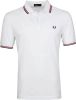 Fred Perry Twin Tipped Short Sleeve Polo Shirt Heren White Heren online kopen