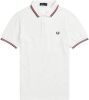 Fred Perry Twin Tipped Short Sleeve Polo Shirt Heren White Heren online kopen