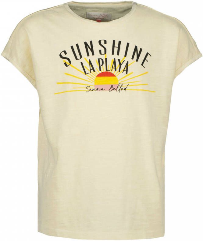 Vingino x Senna Bellod T shirt Hillie met printopdruk zand online kopen