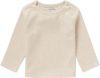 Noppies baby gemêleerde ribgebreide longsleeve Natal met biologisch katoen beige melange online kopen