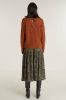 Geisha gebreide trui met wol roodbruin online kopen